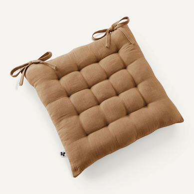 Coussin D'Assise TREND Marron 40x40x10 Cm - Bloc De Chaise Confortable Pour Intérieur