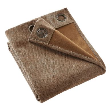 Rideau Occultant Phonique Et Thermique Doublé Polaire 100% Opaque - Marron - 140x240 Cm