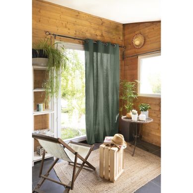 Rideau 100 % Coton Prélavé 140 X 260 Cm – Kala Romarin