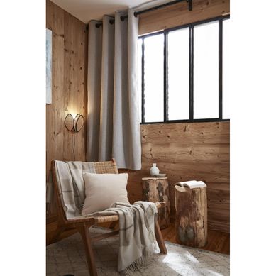 Rideau Petite Hauteur 140 X 180 Cm – Occultant Doublé Polaire – Bjorn Beige