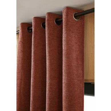 Rideau Petite Hauteur 140 X 180 Cm – Occultant Doublé Polaire – Bjorn Terracotta