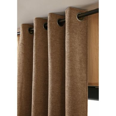 Rideau Petite Hauteur 140 X 180 Cm – Occultant Doublé Polaire – Bjorn Camel
