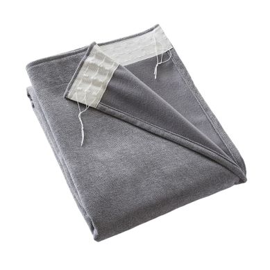 Rideau Occultant 140 X 260 Cm – Galon Fronceur Couture Invisible – Blackout et Polaire – Bjorn Gris