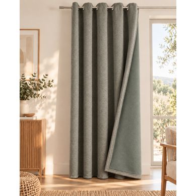 Rideau Occultant Phonique Et Thermique 140 X 240 Cm Osiris – Kaki