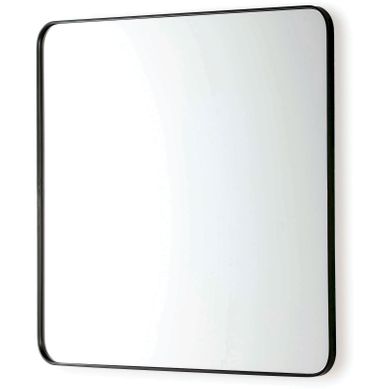 Miroir 80x3x80 Verre/métal Noir
