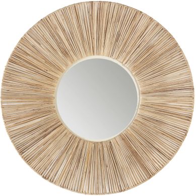 Miroir Bois Clair 66x8x66cm