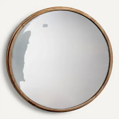 Miroir Bois Foncé 90x4x90cm