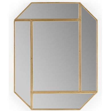 Miroir Doré Élégant: Design Sophistiqué