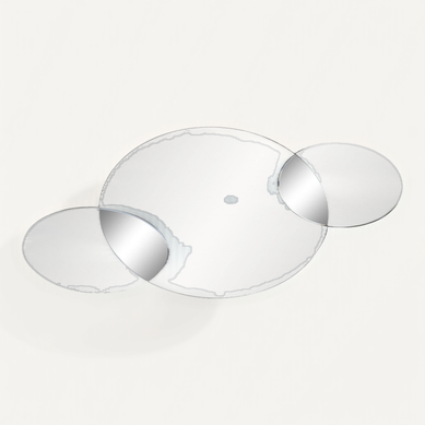 Miroir élégant Cercles Fumés Pour Déco Chic