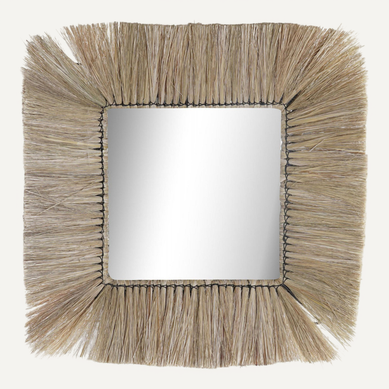 Miroir En Jute élégance Naturelle Pour Déco Intérieure
