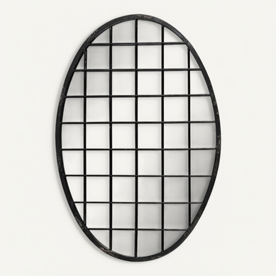 Miroir élégant En Métal Noir Pour Déco Raffinée