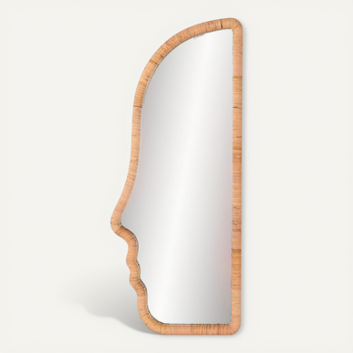 Miroir élégant En Rotin Pour Intérieur Chic Et Naturel