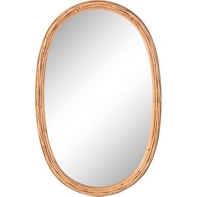 Miroir Ovale En Rotin Naturel Style Bohème Chic Miroir Ovale En Rotin Naturel Style Bohème Chic