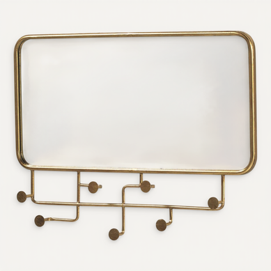 Miroir Mural Doré En Métal Style Vintage Pour Intérieur élégant
