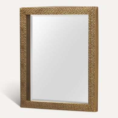 Miroir Mural Métal Doré Finition Vieillie élégant Intérieur