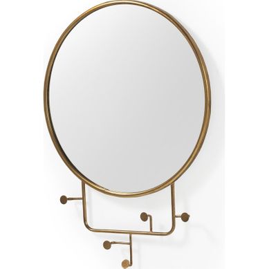 Miroir Mural Doré En Métal élégant Prêt À Suspendre