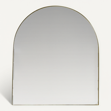 Miroir Arche Dorée En Métal Style Contemporain élégant