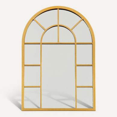 Miroir Fenêtre Mural Métal Doré Style Vintage élégant