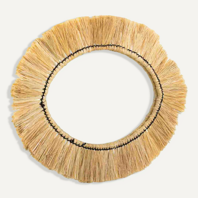 Miroir Ovale En Fibres Naturelles Esprit Bohème Chic