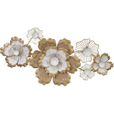 Décoration Murale Florale Multicolore En Pvc Et Synthétique