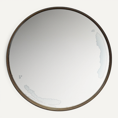 Miroir Rond Doré élégant Style Contemporain Pour Salon