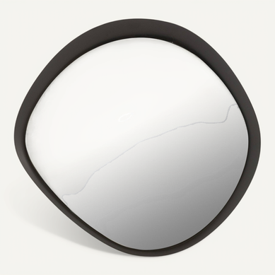 Miroir Mural Rond Noir Design Métal Pour Décoration Moderne
