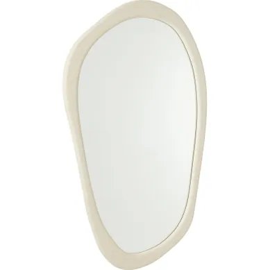 Miroir Mural Blanc Moderne En Bois Forme Organique Décorative