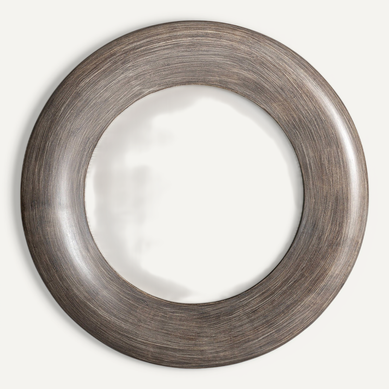 Miroir Décoratif Contemporain Marron Effet Patiné En Résine
