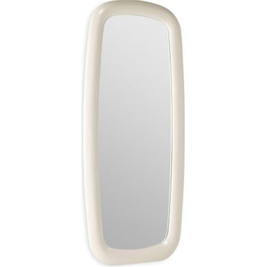 Miroir Blanc Brillant Aux Lignes Arrondies Miroir Blanc Brillant Aux Lignes Arrondies