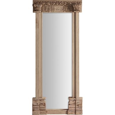 Miroir Ethnique En Teck Sculpté