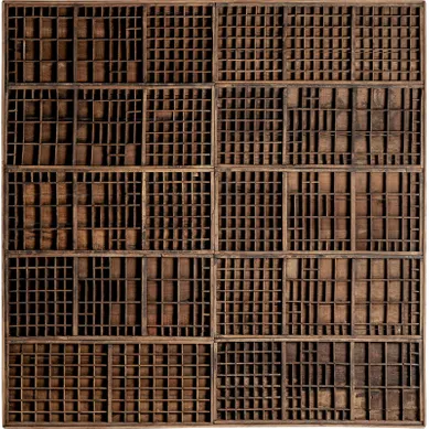 Panneau Mural Ethnique En Bois Récupéré