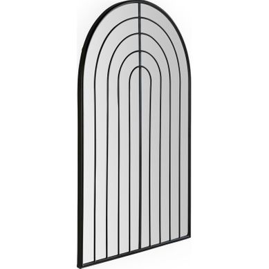 Miroir Arche En Métal Noir Graphique