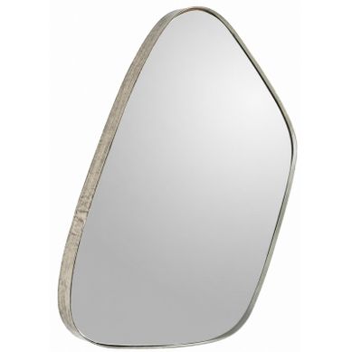 Miroir Mural Organique En Métal Nickel Vieilli