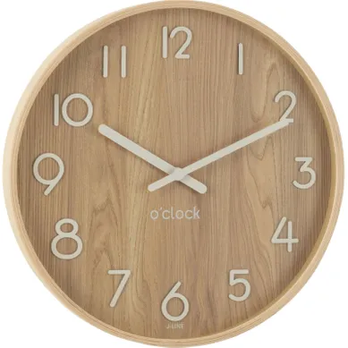 Horloge Murale En Bois Naturel Grand Format