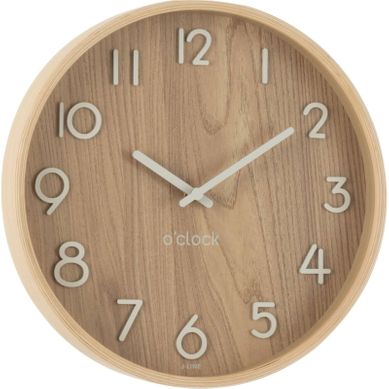 Horloge Murale En Bois Naturel