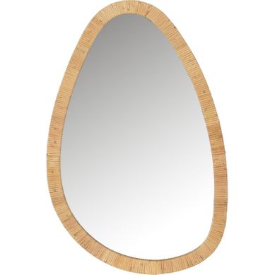 Miroir Mural En Rotin Naturel