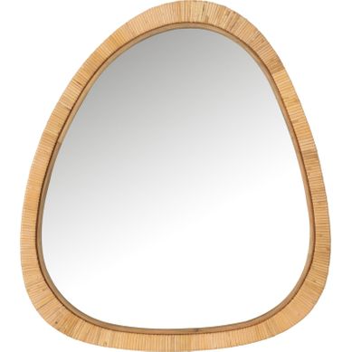 Miroir Mural Naturel En Rotin
