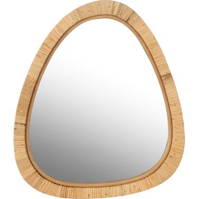 Miroir En Rotin Naturel Forme Organique