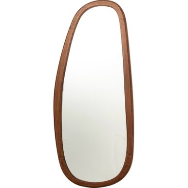 Miroir Mural En Noyer Marron Foncé