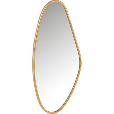 Miroir Abstrait Doré En Verre
