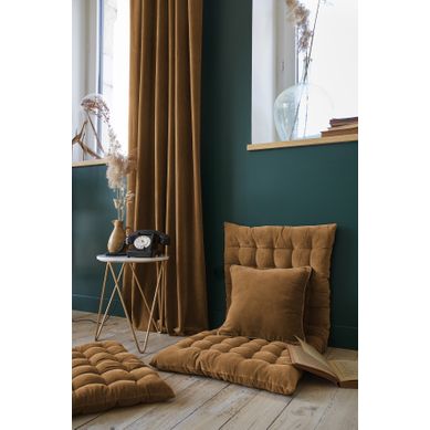 Rideau Tamisant Velours Cesar Camel