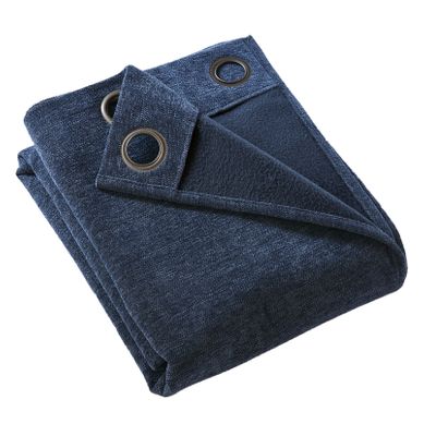 Rideau Occultant Thermique 140 X 180 Cm Bjorn Bleu Marine