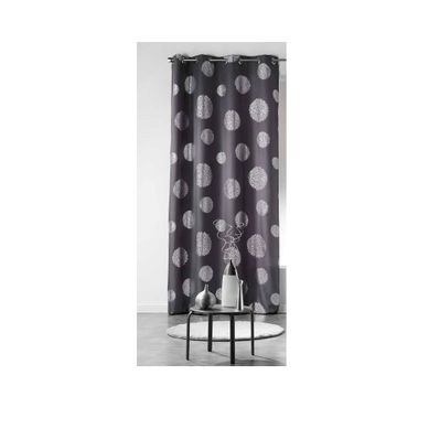 Rideau à Oeillets Argent Artifice 140 X 260 Cm Anthracite