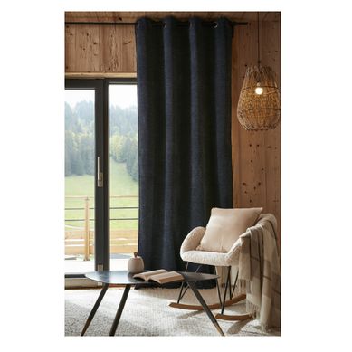 Rideau Occultant Thermique 140 X 240 Cm Bjorn Bleu Marine