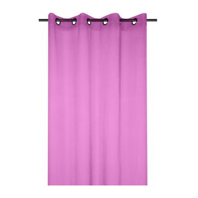 Voilage Uni 135 X 260 Cm Mona Rose Fuchsia