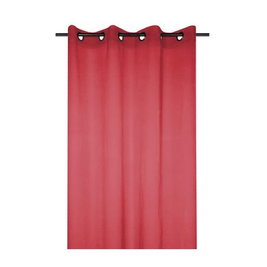Voilage Uni 135 X 260 Cm Mona Rouge