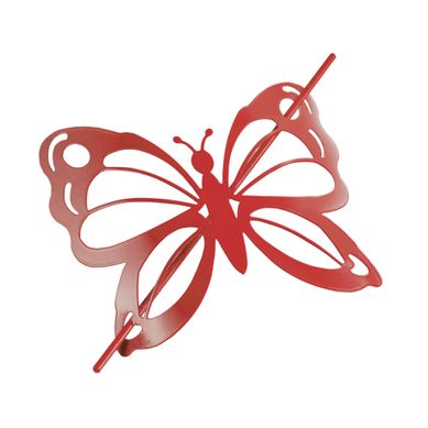 1 Embrasse Broche 16 Cm Joli Papillon Rouge