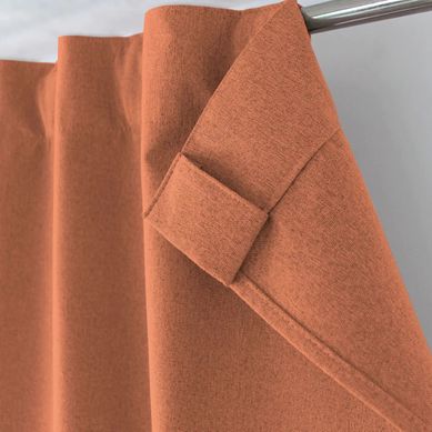 1 Rideau Occultant Total 140 X 240 Cm Eclipse Terracotta