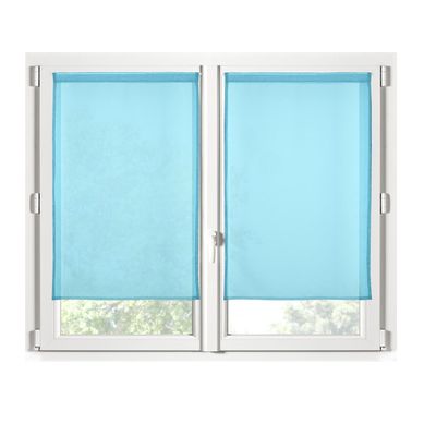 Paire De Rideaux Voile 70 X 200 Cm Brise Bise Celadon