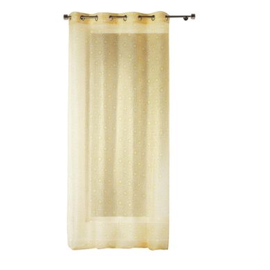 Panneau Rideau Voile 140 X 240 Cm Tunis Jaune